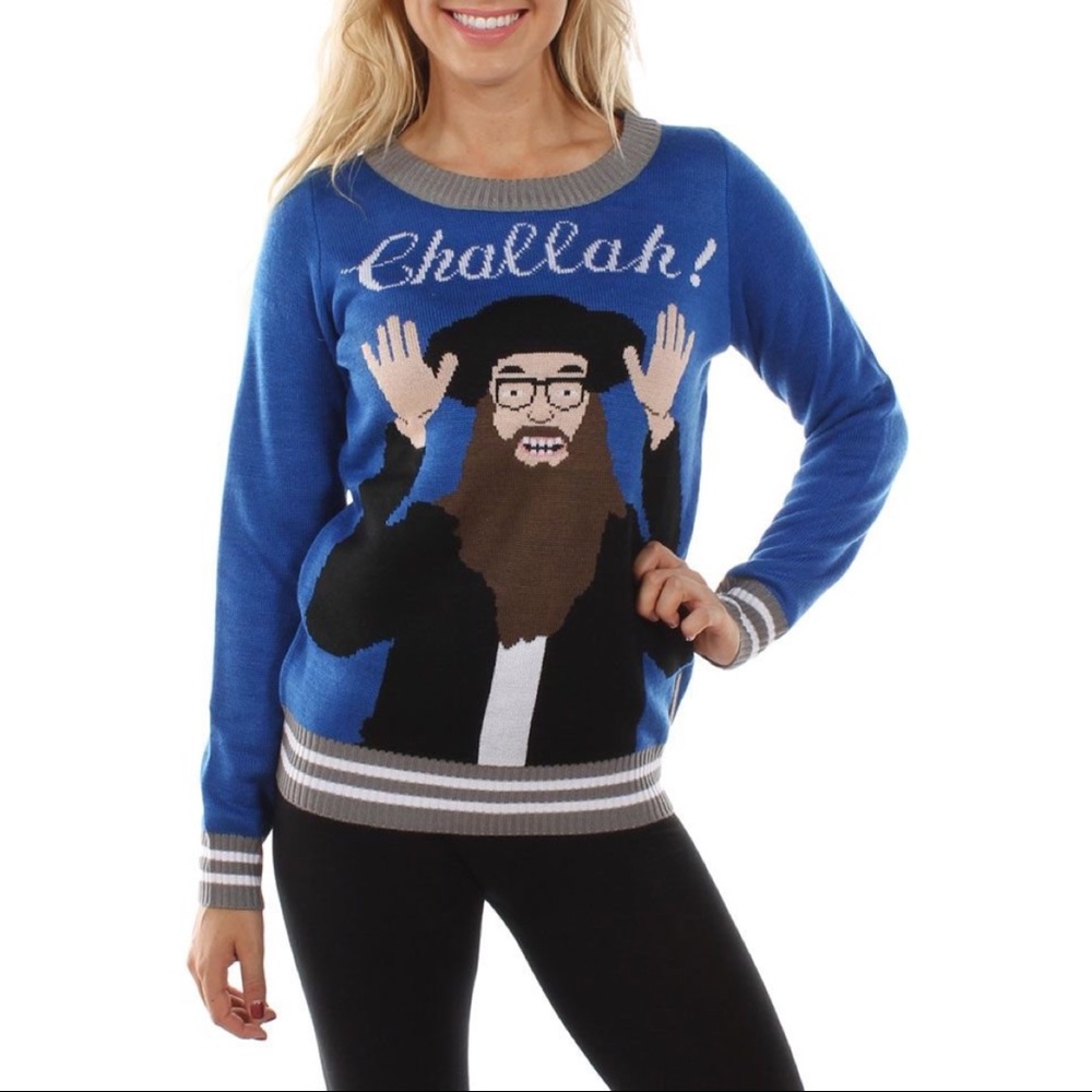NWT Tipsy Elves Hanukkah Challah Sweater